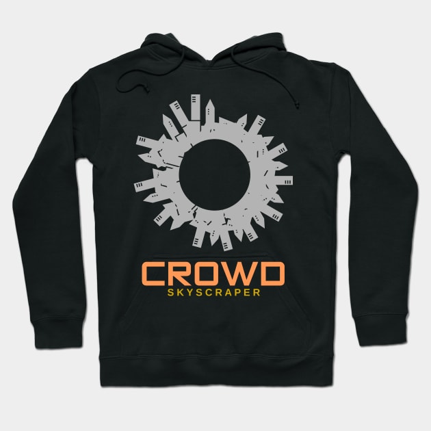 crowd skyscraper Hoodie by taniplusshop